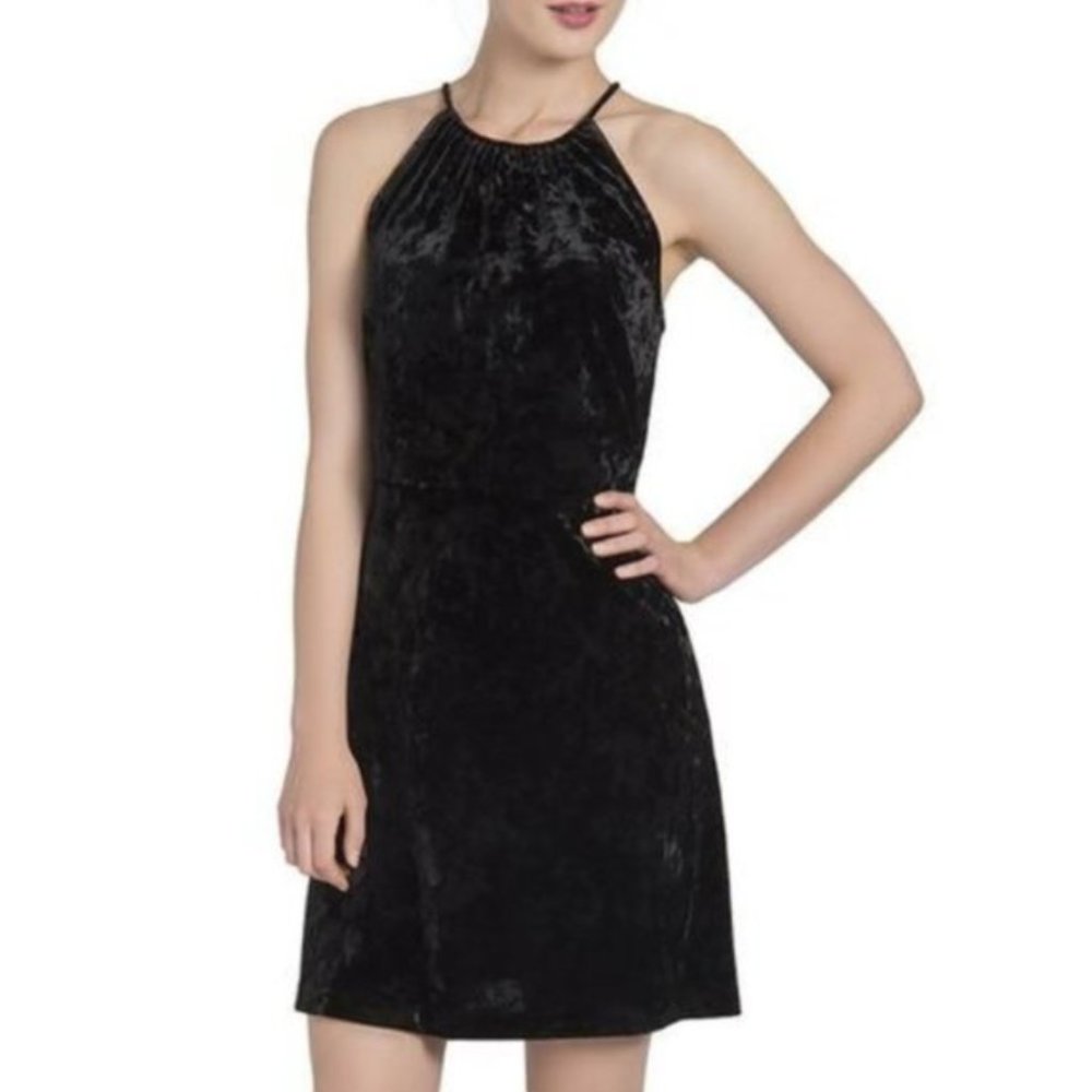NWT Lysse Willa Crushed Black Velvet Dress - Picture 4 of 13